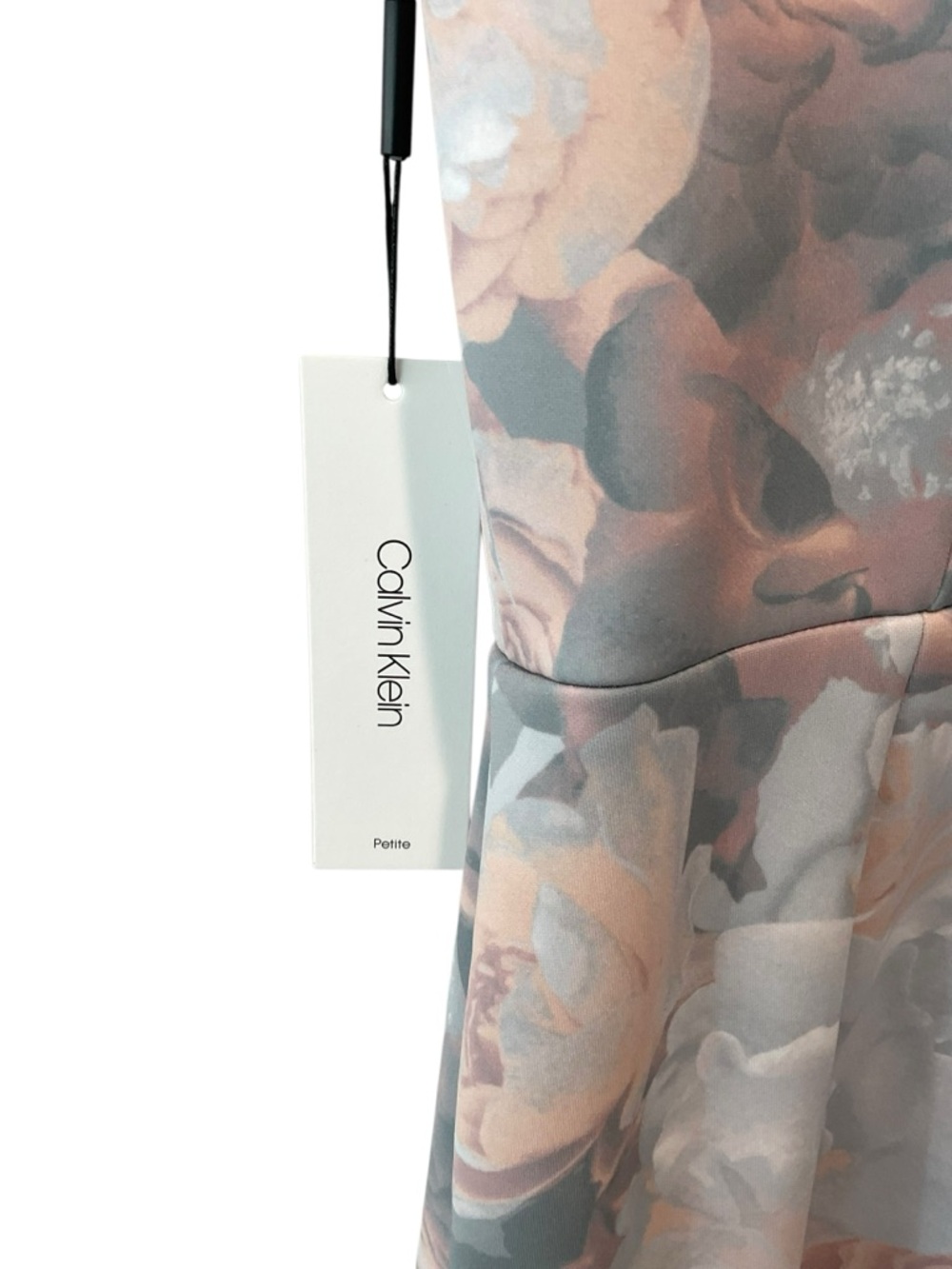 Calvin Klein Floral Off Shoulder Sheath Dress 10P Romantic Feminine NWT - Picture 5 of 9